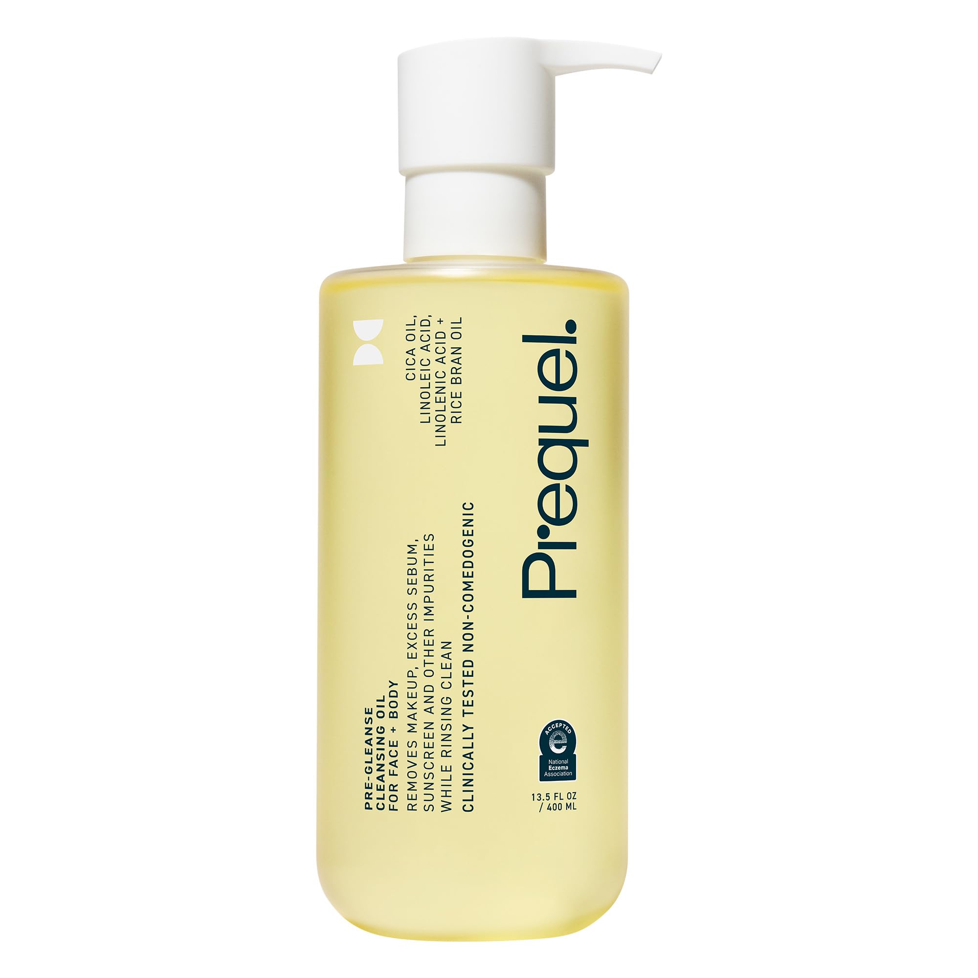 Prequel Skin Pre-Gleanse Oil Cleanser for Face. Double Cleansing Oil Skincare for Women with Cica and more. Non-Comedogenic Makeup Remover. Unscented Gentle Formula For All Skin Types. 6.5oz