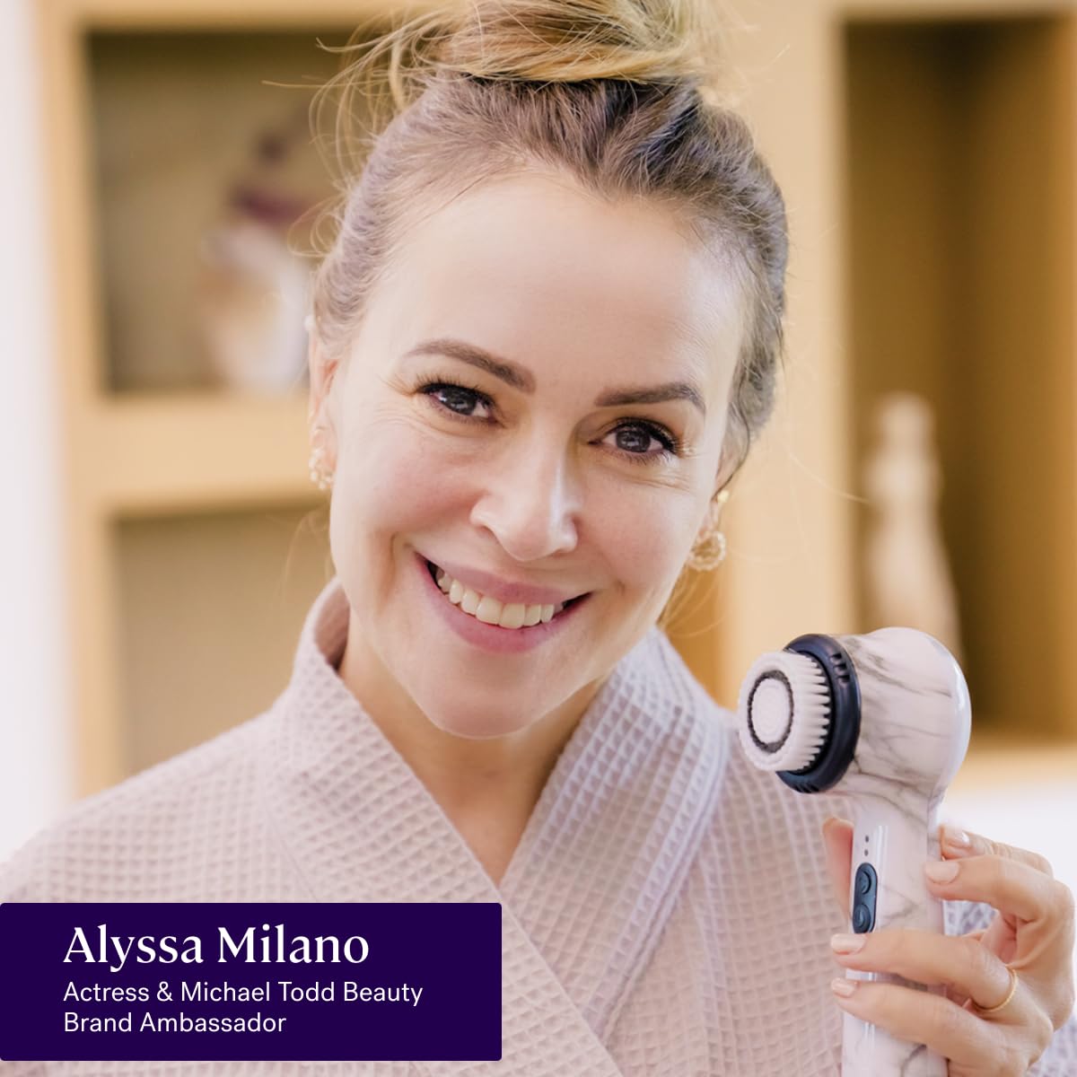 Michael Todd Beauty Soniclear Allure 2024 Best of Beauty Winner Facial Cleansing + Exfoliation Brush System with Antimicrobial Protected Bristles, 4 speeds, Serum Infusion Head + Travel Case