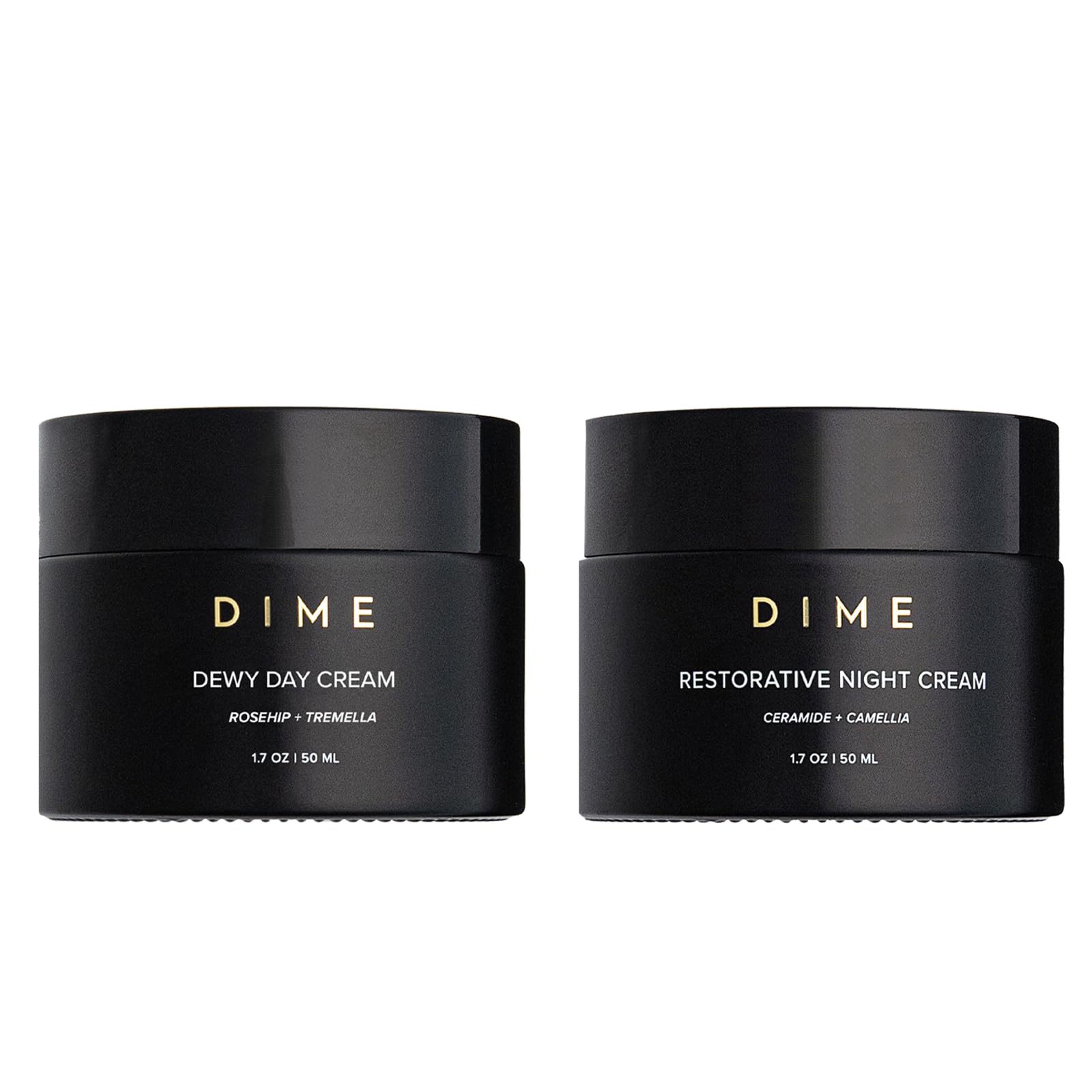 DIME Beauty Dewy Day Cream, Morning Face Moisturizer with Rosehip Oil and Tremella Snow Mushroom, 1.7 oz / 50 ml